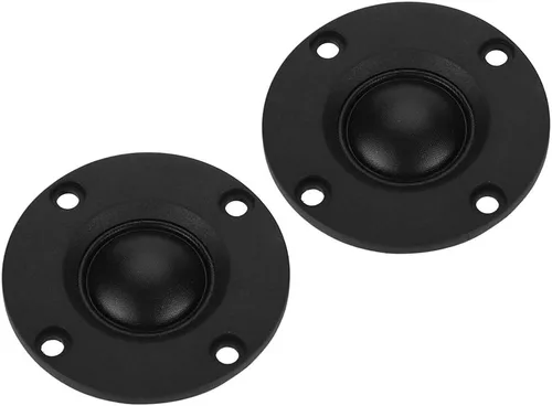 Altavoz de alta fidelidad, 2 unids 30W 6Ω domo tweeter imán agudos altavoz de seda de alta fidelidad altavoz imán 0.787 in diafragma vibrante