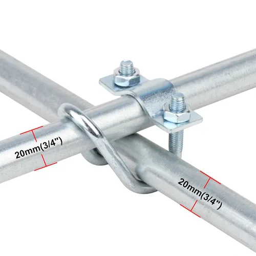 Miniatura 3 de 20 conectores de abrazadera de tubo cruzado para conducto EMT de 1/2 pulgada, abrazadera cruzada para invernadero, toldo