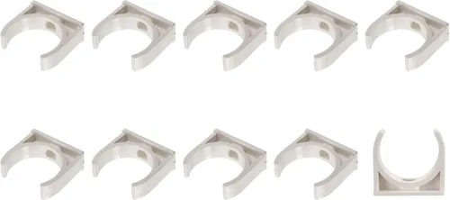 Miniatura 21 de METALLIXITY Clips de tubería de agua de PVC (1.969 in/1.97 pulgadas), 20 unidades, abrazaderas de plástico en forma de U, para manguera de tubería