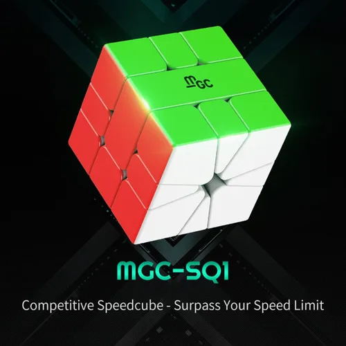 Miniatura 2 de YJ MGC Square 1 Cubo magnético de velocidad SQ-1 Cubo