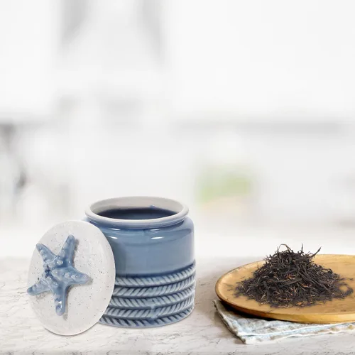 Miniatura 5 de Cabilock Bote de almacenamiento de té con tapa para té, recipiente de café, estilo boticario