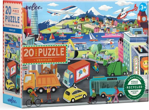 Miniatura 5 de eeBoo Rompecabezas de 20 piezas – Rompecabezas infantil de exploración marina con temática oceánica, piezas grandes para manos pequeñas