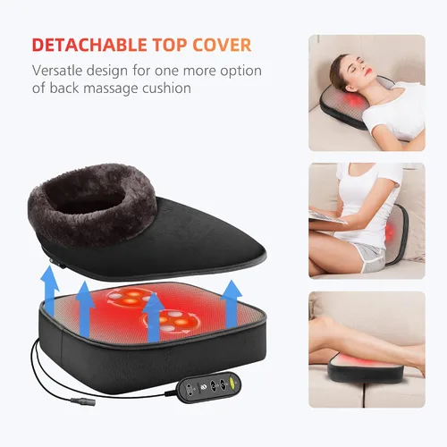 Miniatura 2 de Masajeador Calentador de Pies COMFIER, Regalos para Mujeres, Hombres, Masajeador Shiatsu de Pies con Calor, Almohadilla Eléctrica de Calor