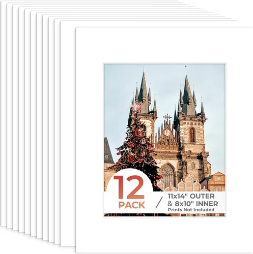 Miniatura 17 de Frametory, Marcos precortados negros de 5x7 pulgadas para fotos de 4x6 pulgadas, impresiones, obras de arte - Núcleo blanco con corte biselado
