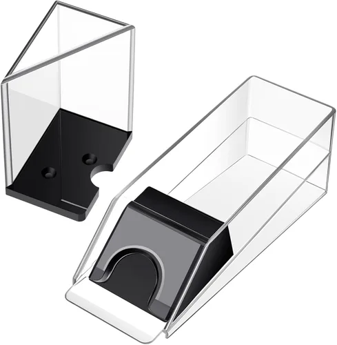 Honoson Zapato de Blackjack y Bandeja de Descarte de Acrílico Transparente Dispensador de Cartas Zapato Repartidor de Blackjack para Cartas de Juego