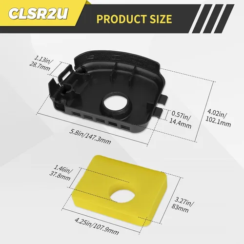 Miniatura 5 de Cubierta para limpiador de aire 595660 Filtro de aire 799579 Compatible con 590581 08P502 08P602 09P602 09P702 Series de motores MTD Troy Bilt AYP