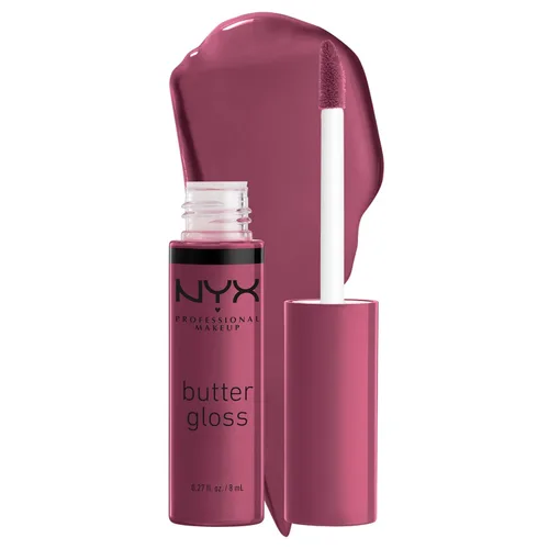 Miniatura 47 de NYX MAQUILLAJE PROFESIONAL Brillo de mantequilla, brillo de labios no pegajoso - crema brulée (natural)