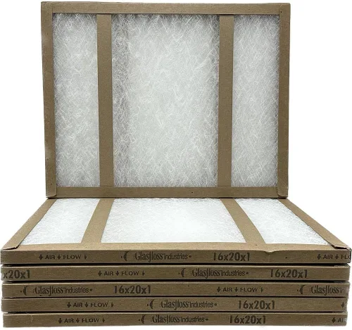 Miniatura 5 de Filtro de aire de fibra de vidrio Glasfloss de 20 x 22 1/4 x 1, doble puntal, serie GDS, fabricado en EE. UU., tamaño real: 19 5/8 x 21 7/8 x 3/4
