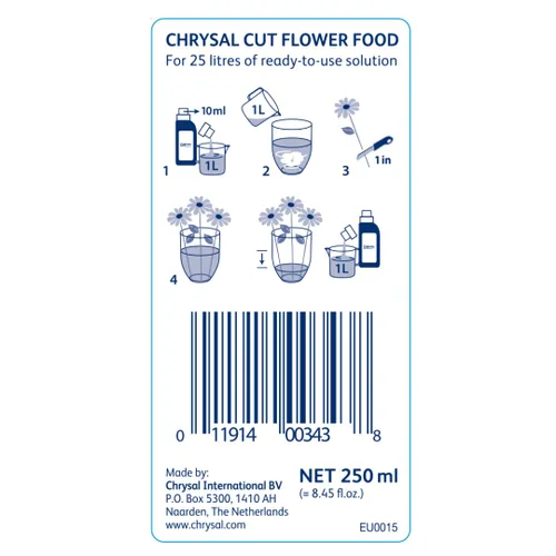 Miniatura 2 de Chrysal Cut Flower - Alimento universal para flores (botella de 0.3 fl oz/L) - (paquete de 2)
