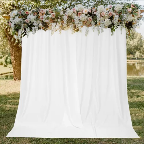 Deconovo Cortinas tipo telón de fondo: cortinas para bodas, fiestas, cumpleaños, escenarios y decoraciones de graduación, cortinas de vacaciones