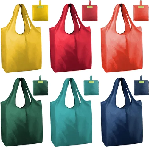 Miniatura 22 de Bolsas de la compra de animales reutilizables plegables bolsas de comestibles