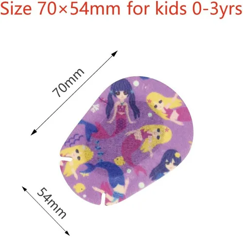 Miniatura 3 de Parches adhesivos para los ojos para niñas pequeñas, tamaño junior, 30+3 parches adicionales, 0-2 años (mariposas)