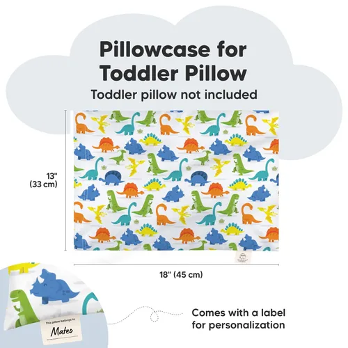 Miniatura 2 de KeaBabies Funda de almohada para niños pequeños de 13 x 18 pulgadas, funda de almohada de algodón orgánico para niños, niñas, funda de algodón suave