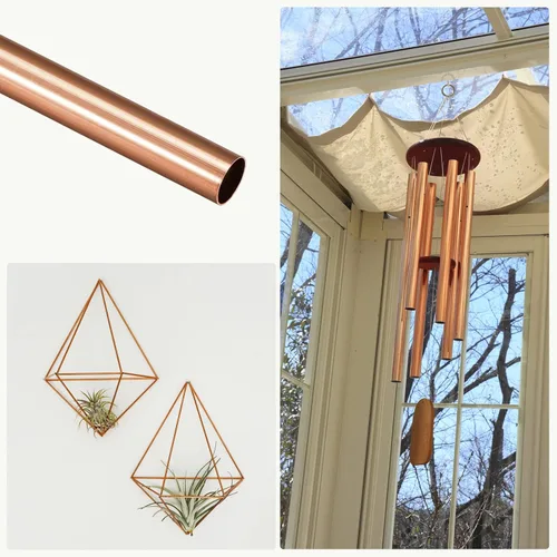 Miniatura 3 de METALLIXITY Tubo de cobre (0.079 in-0.276 in de diámetro x 0.020 in de pared T x 11.811 in de largo), paquete de 6, tubos rectos, para decoración