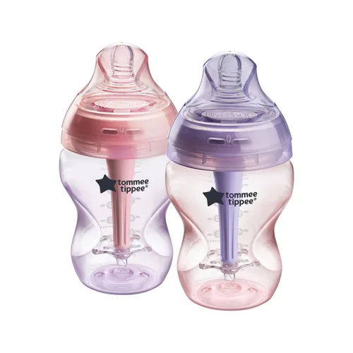 Miniatura 9 de Tommee Tippee Biberones anticólicos avanzados de 9 onzas sin BPA, para recién nacido a partir de 0 meses, pezón de flujo lento similar al pecho