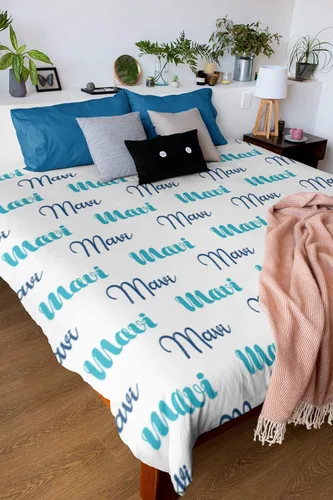 Miniatura 3 de Mantas con nombre personalizadas para bebés, niños y adultos. Manta con nombre personalizado del nombre del bebé. Manta con nombre personalizada