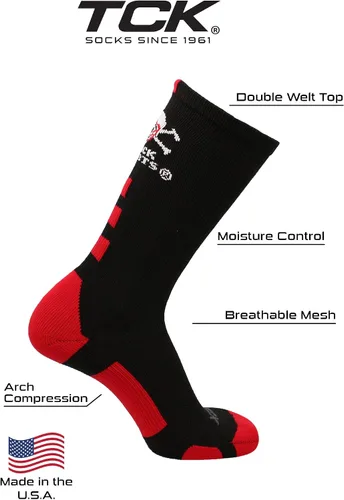 Miniatura 4 de Calcetines Alabama Crimson Tide Baseline Crew