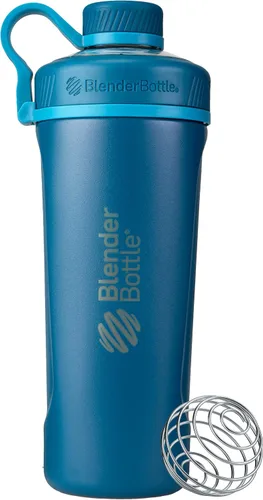 Miniatura 13 de BlenderBottle Radian - Botella agitadora de acero inoxidable con aislamiento, 26 onzas, rosa (paquete de 15)