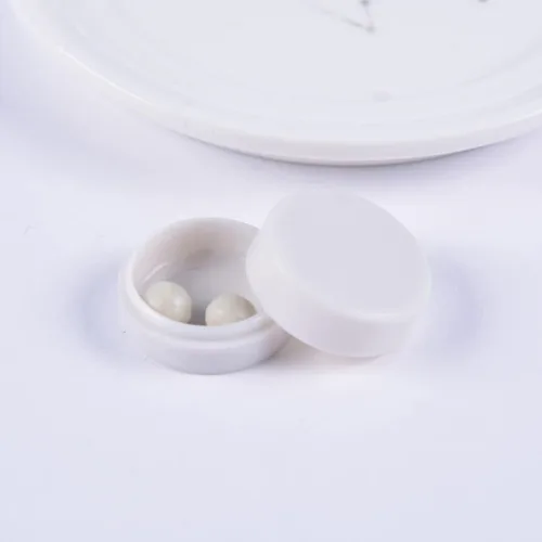 Miniatura 5 de Kisangel 1.37 pulgadas blanco plano redondo sonajero inserto accesorios de juguete para sonajeros de bebé y muñecas de felpa proyectos de bricolaje