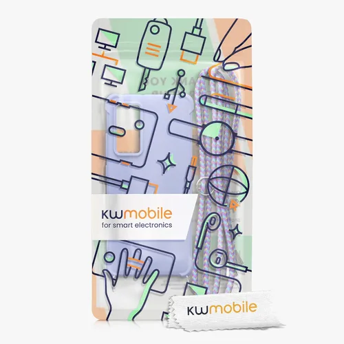 Miniatura 7 de kwmobile Funda cruzada compatible con Xiaomi 12/12X - Funda de silicona TPU con correa - Lavanda