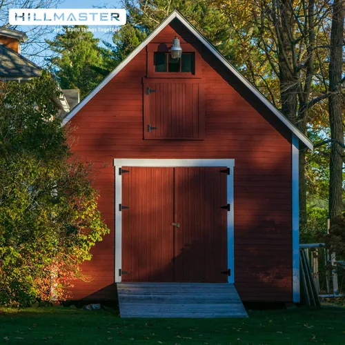 Miniatura 5 de Hillmaster Bisagras de puerta de cobertizo resistentes con correa en T de 4 pulgadas, bisagra en T negra para cercas de madera, persiana, ventana
