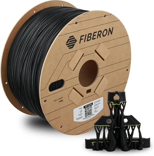 Miniatura 10 de Polymaker Fiberon PA612-ESD - Filamento para impresora 3D de 1.75 mm/17.6 oz, de nailon de fibra de carbono ESD-safe, resistente al calor a 302 °F