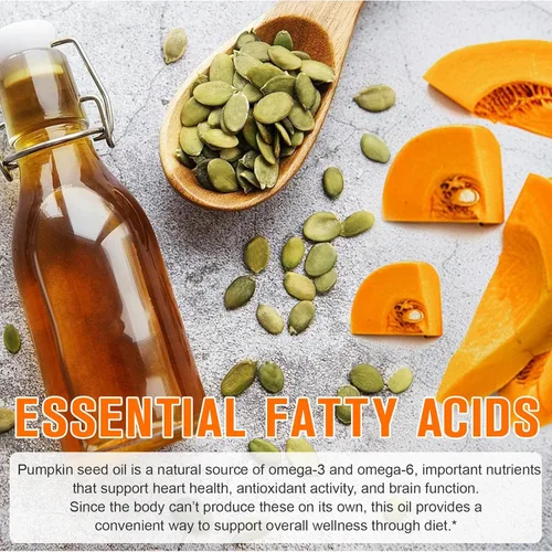 Miniatura 6 de ITSDAWN Cápsulas de aceite de semilla de calabaza, extracto de semilla de calabaza 2 en 1, 300 cápsulas blandas, apoya el crecimiento del cabello