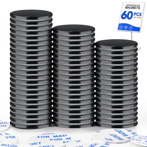 Miniatura 28 de LOVIMAG Super Strong Neodymium Disc Magnets with Epoxy Coating, Powerful Permanent Rare Earth Magnets 1.26 inch x 1/8 inch, Pack of 6 Negro