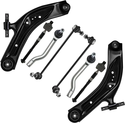 Miniatura 143 de Detroit Axle - Kit de brazos de control de extremo delantero de 8 piezas para Dodge Dakota 00-04, Durango 00-03, 4 brazos de control superior e