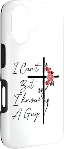 Miniatura 3 de I Can't But I Know A Guy Jesus Cross Flowers Case for iPhone 17