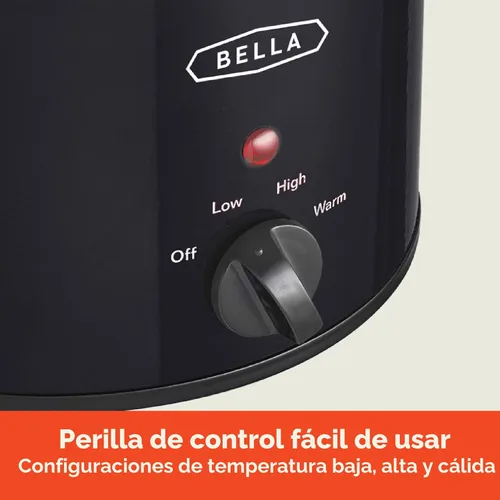 Miniatura 3 de Bella olla de cocción lenta de 1.5 cuartos de galón, negra