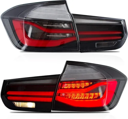 Miniatura 9 de VLAND Conjunto de luces traseras OLED para BMW M3 / Serie 3 F30 F35 F80 Sedan 6ª generación 2012-2018, lámpara trasera mejorada con escamas de 13-18