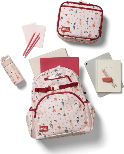 Miniatura 6 de Simple Modern Mochila para niños y niñas escolares, Disney Arcoiris princesa, 18 L