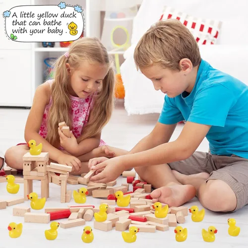 Miniatura 3 de GADIEDIE 130 Piezas Mini Patos de Resina, Figuras en Miniatura Pato de Jardín de Hadas, Pequeño Pato de Resina para el Hogar Esconder Juego