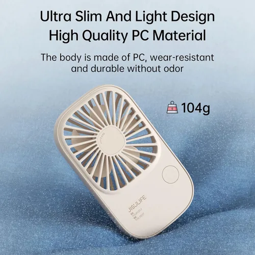 Miniatura 4 de JISULIFE Mini ventilador de pestañas de mano con soporte, pequeño ventilador de maquillaje personal recargable por USB, con 3 velocidades para Beige