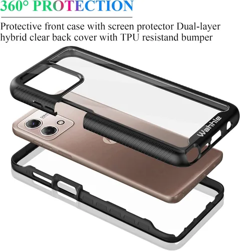 Miniatura 3 de Funda compatible con Moto G Stylus 5G 2023, protector de pantalla integrado, cuerpo completo, a prueba de golpes, ajuste delgado, funda protectora