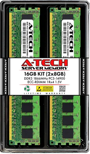 A-Tech Kit de 16 GB (2 x 8 GB) RAM para Supermicro SUPER X9DB3-TPF, X9DR3-LN4F+, X9DRi-F, X9DRW-CTF31, X9QRi-F+, X9SRi-3F, X9SRi-F | DDR3 1866MHz