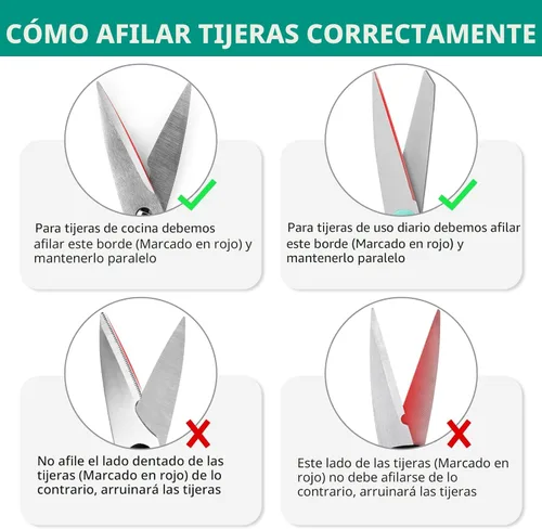 Miniatura 5 de Longzon Afilador de cuchillos 5 en 1 de 4 etapas con guante resistente a cortes, afila y restaura rápidamente las cuchillas sin filo, fácil y seguro