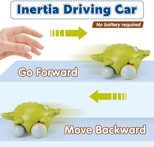 Miniatura 6 de Kiddiworld Juguetes de coche de animales para niños de 1 año: Mini camiones con tapete de juego/caja de almacenamiento para niños pequeños de 1 a 2