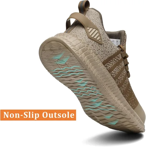 Miniatura 4 de Zapatos de punta de acero para hombres y mujeres, cómodos, ligeros, zapatos de seguridad para el trabajo, a prueba de pinchazos, antideslizantes