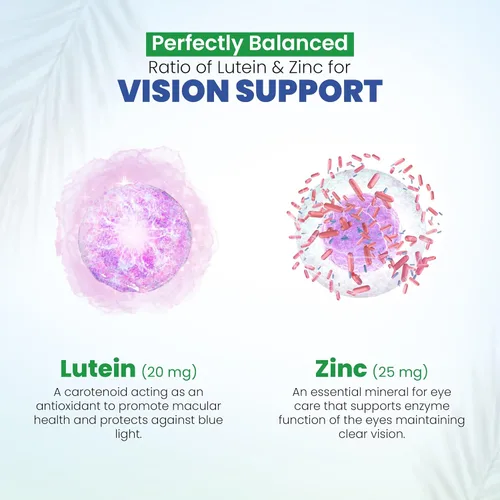 Miniatura 6 de AREDS 2 Vitaminas oculares con luteína y zeaxantina para la salud macular, suplemento de salud de visión de arándano, 20 mg de luteína, zinc