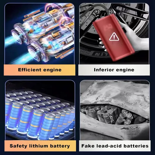 Miniatura 7 de Arrancador con compresor de aire de 14.8V 8000A de pico, arrancador de batería portátil para automóvil, caja de arranque, bomba de aire