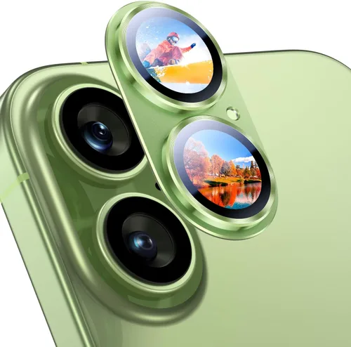 Miniatura 25 de Uyiton Compatible con iPhone 17 Pro Protector de Lente de Cámara - [No Fácil de Romper][Fuerte Adsorción][Compatible con Fundas] Cubierta de Titanio
