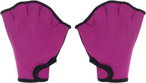 Miniatura 15 de PATIKIL Guantes de natación con malla, unisex, guantes de resistencia al agua, accesorios de entrenamiento para natación y buceo Negro