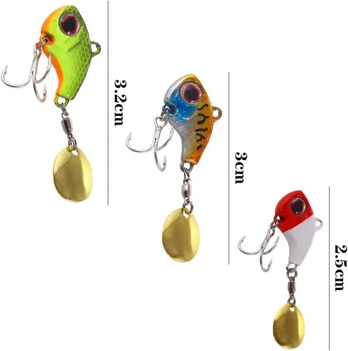 Miniatura 4 de 3 piezas de señuelo anzuelo de pesca señuelo de pesca cebo artificial 3D ojos señuelo de pesca suave cebos de un solo gancho para perca, trucha