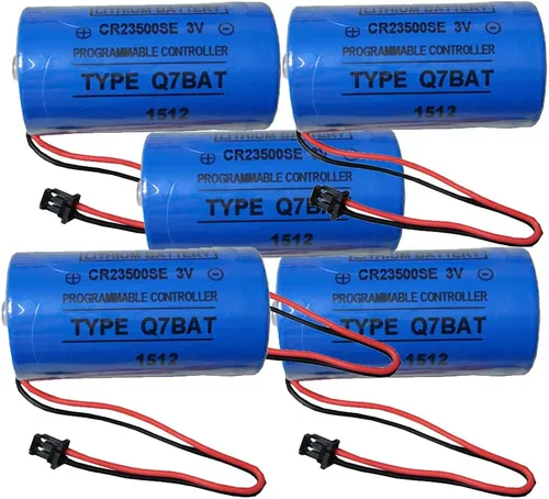 Miniatura 7 de Q7BAT CR23500SE para QNS Q Series PLC Baterías de litio de repuesto industrial con enchufe 3V 5000MAH (paquete de 4)