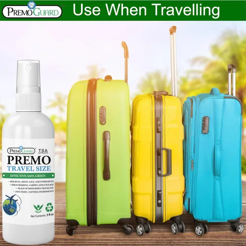 Miniatura 5 de Aerosol para cama de viaje, LICE & MITE Killer – 3 oz cumple con TSA – Natural no tóxico – Apto para niños y mascotas – Acción rápida – Sin manchas