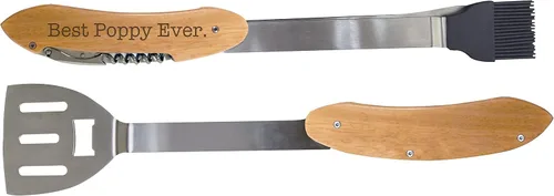 Miniatura 3 de ThisWear Regalo de cumpleaños para el abuelo Best Poppy Ever BBQ Grill Multi Tool Barbacoa Espátula Accesorios