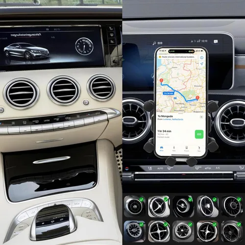 Miniatura 4 de SUNCARACCL Soporte de teléfono para automóvil Montaje de teléfono compatible con Mercedes Benz A/B/C/E/S-Class, GLC/GLE/GLS/GLB/GLA-Class 2016-2023