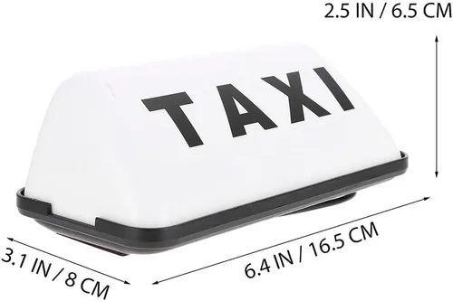 Miniatura 2 de Cabilock - 2 letreros de techo de taxi, luz magnética de taxi de 6.69 pulgadas para automóvil, letrero superior de cabina, lámpara decorativa